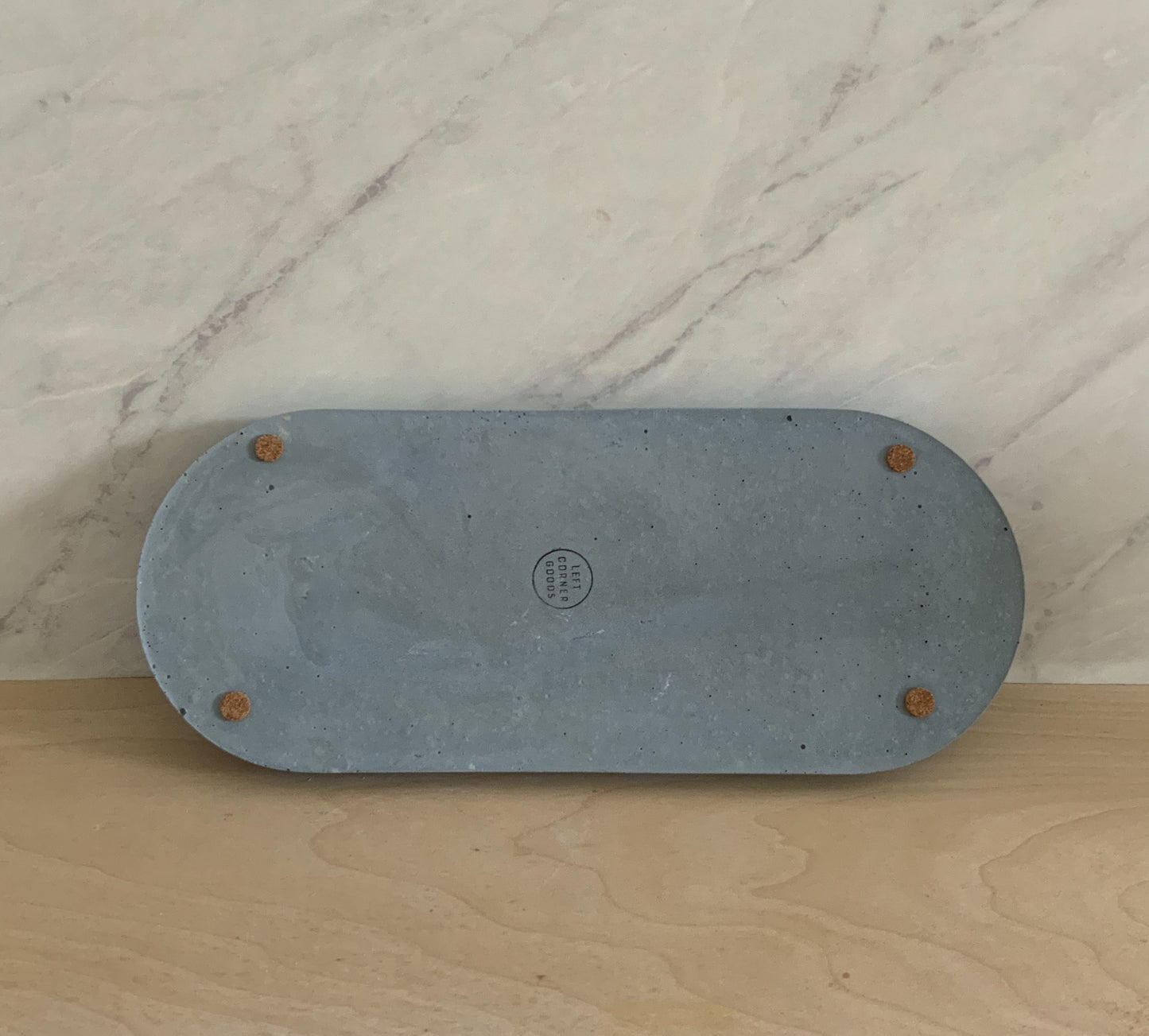 XL Concrete Catch All Tray - Handmade Cement Decorative Tray for Entryway, Coffee Table, Bathroom & Bedside Organization