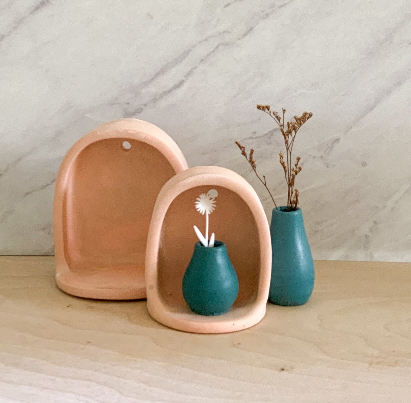 Wall Niche Shelf - Mini Altar Arch for Crystals, Air Plants & Trinkets