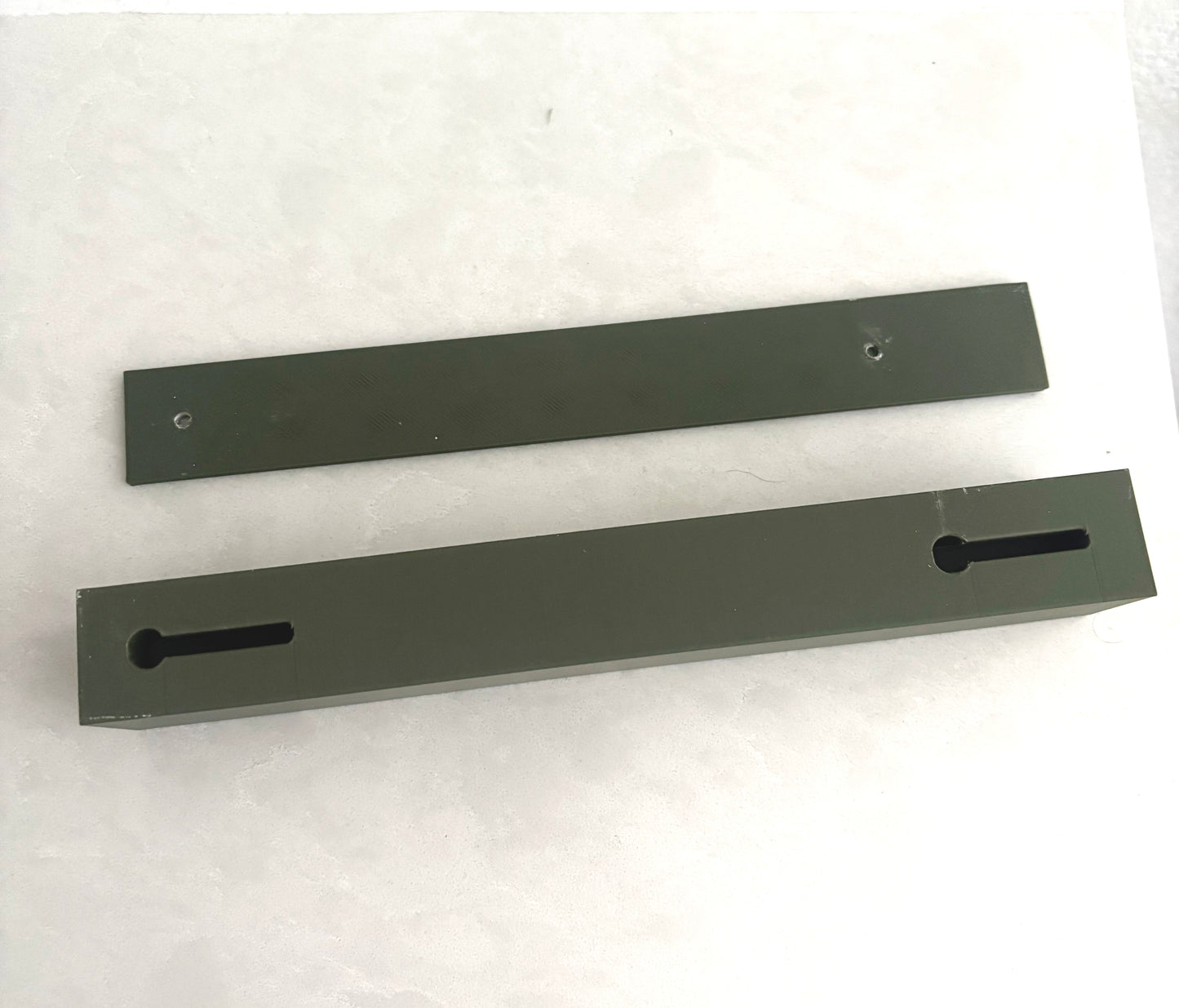 8" Mini Picture Ledge | Modern Photo Rail for Postcards & Prints | 3D Printed Wall Display Shelf