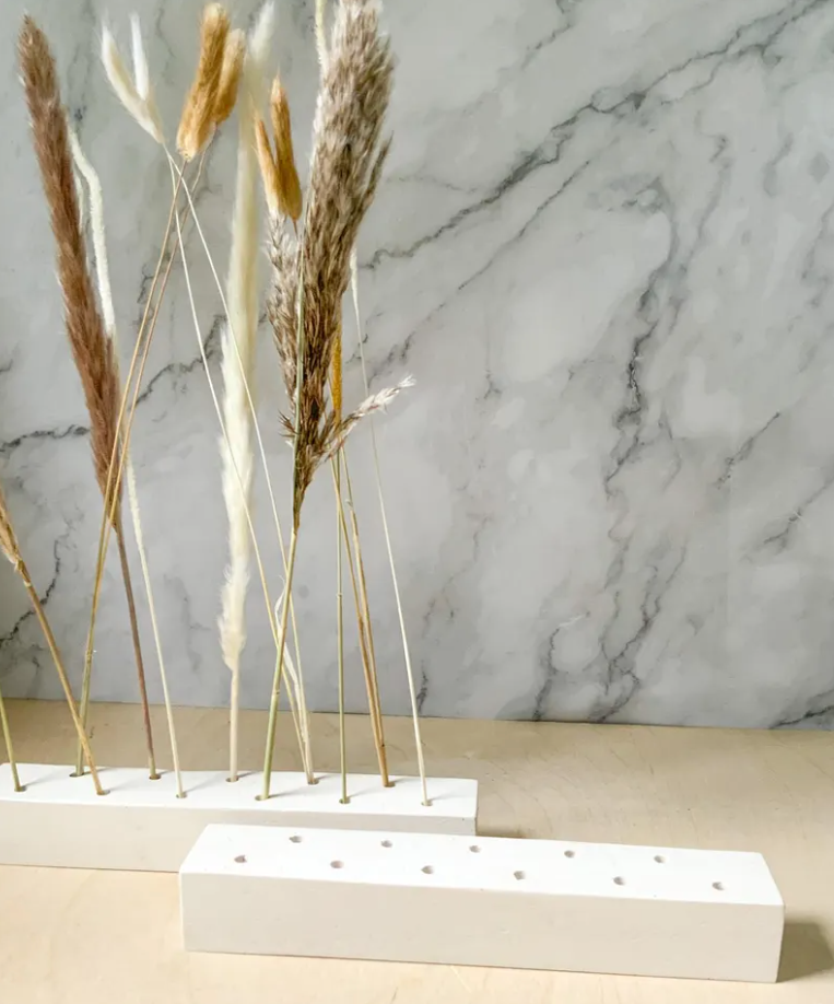 Concrete Dried Flower or Feather Display Bar