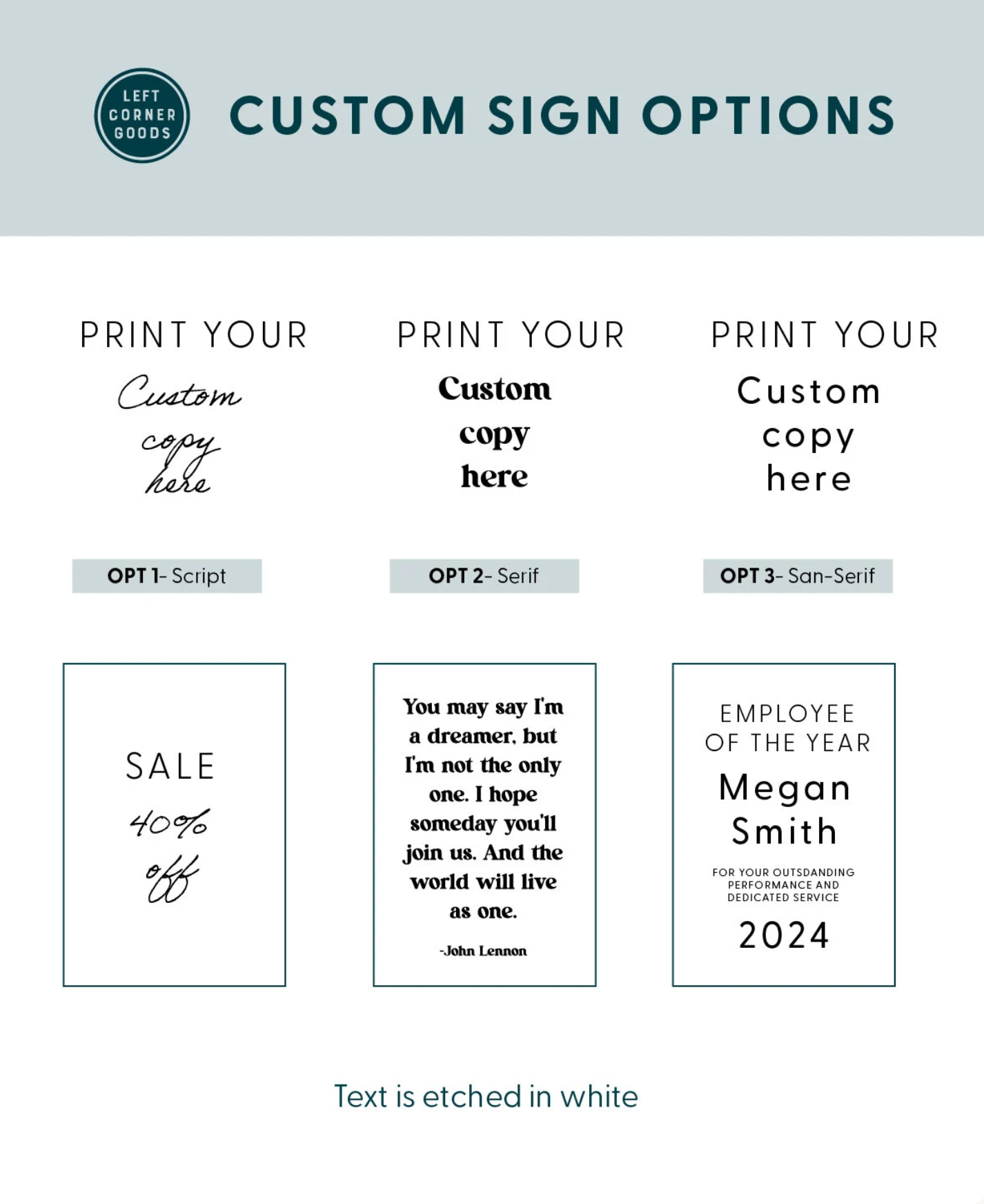 Personalized Cement Table or Decor Sign