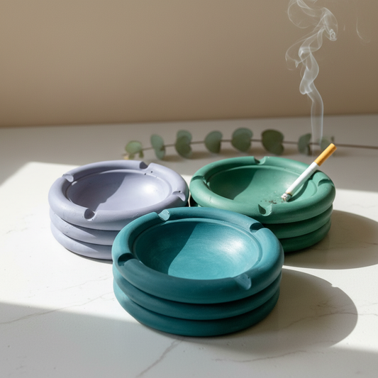 Cement Ashtray Modern Minimal Colorful Functional Decor
