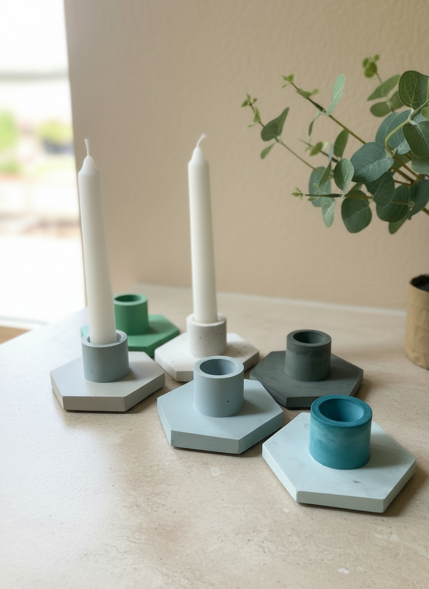 Hexagon Candle Holders