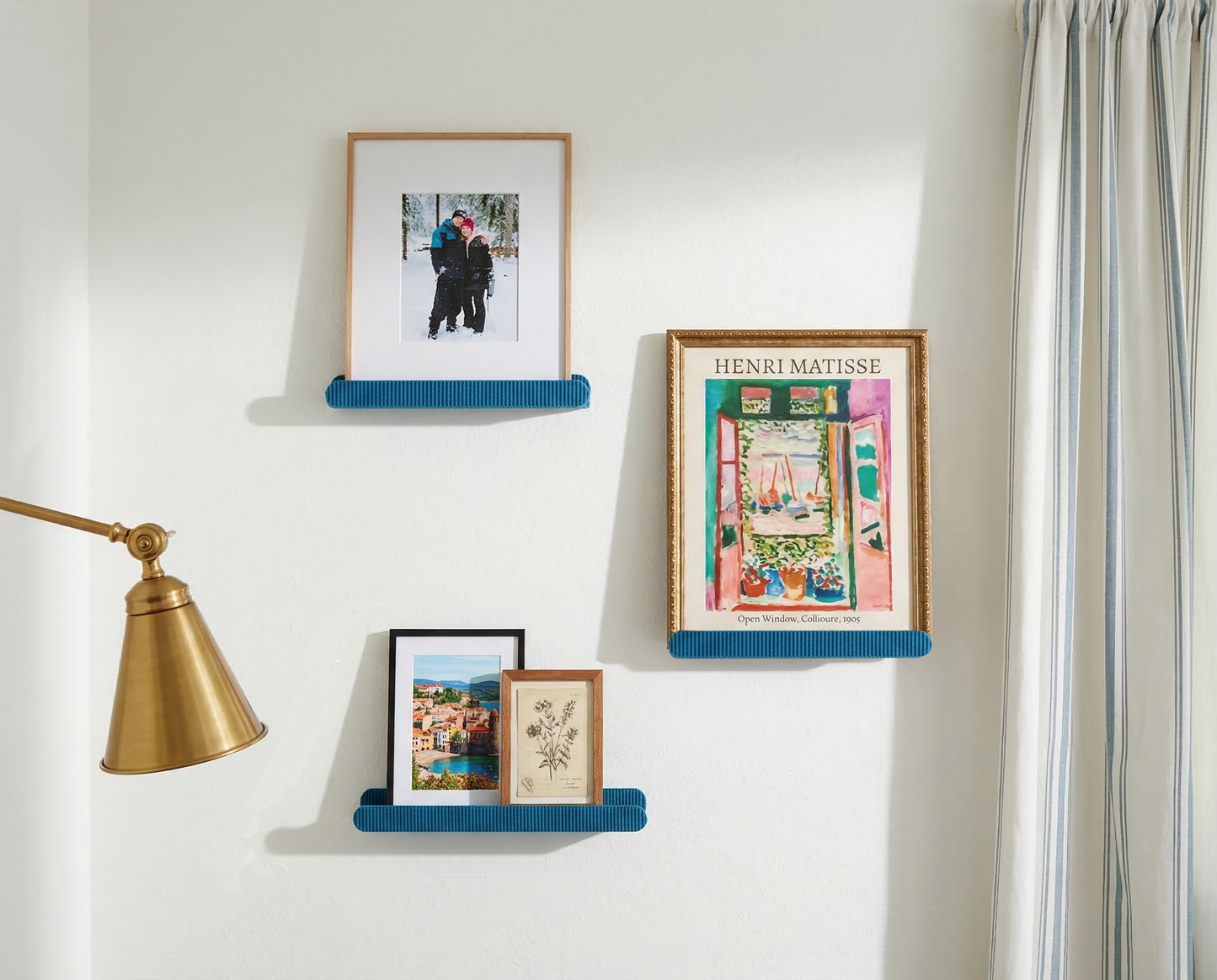 Reversible Fluted Wall Shelf - 6" & 12" Pop Mart Smiski Display Ledge Mini Nordic 3D Printed Collectibles Dovetail Mount