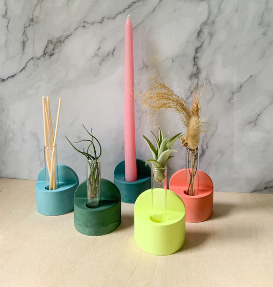 Hanging Bud Vase: Wall Propagation, Table Display, Candle Holder, Boho Arch Sconce