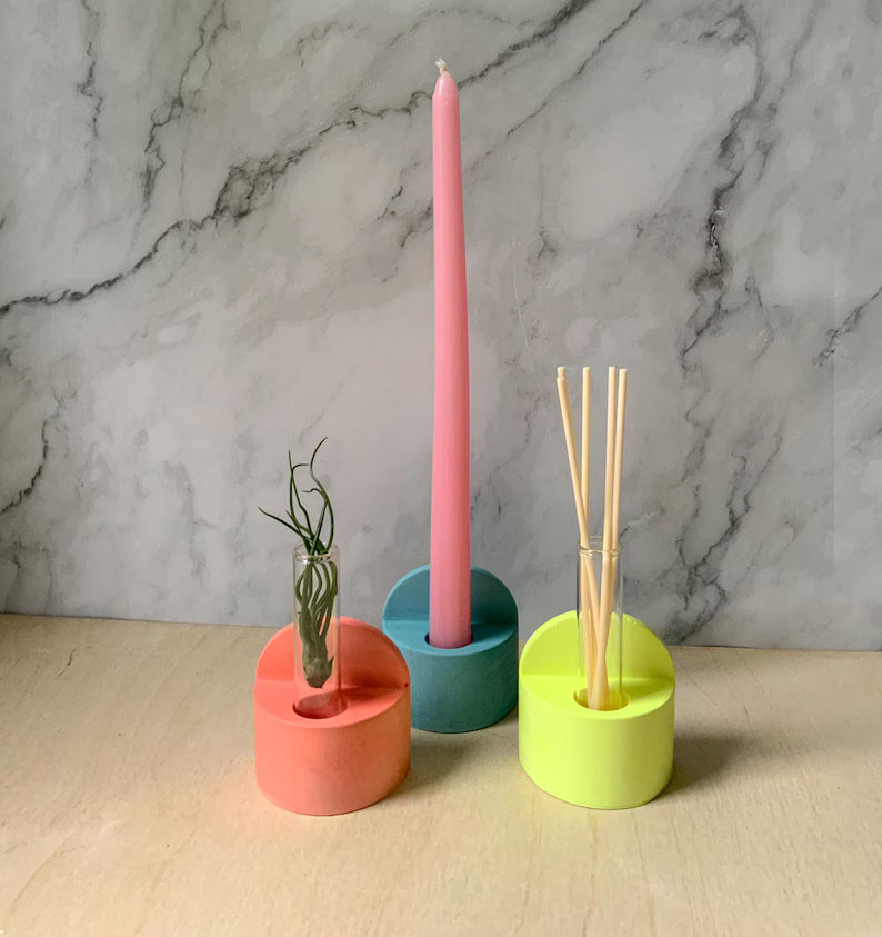 Hanging Bud Vase: Wall Propagation, Table Display, Candle Holder, Boho Arch Sconce