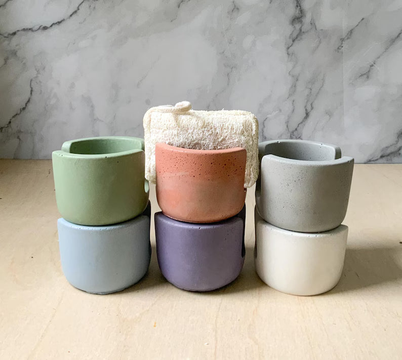 Concrete Sponge Holder: Durable, Stylish Kitchen Organizer for Countertop Dish Storage