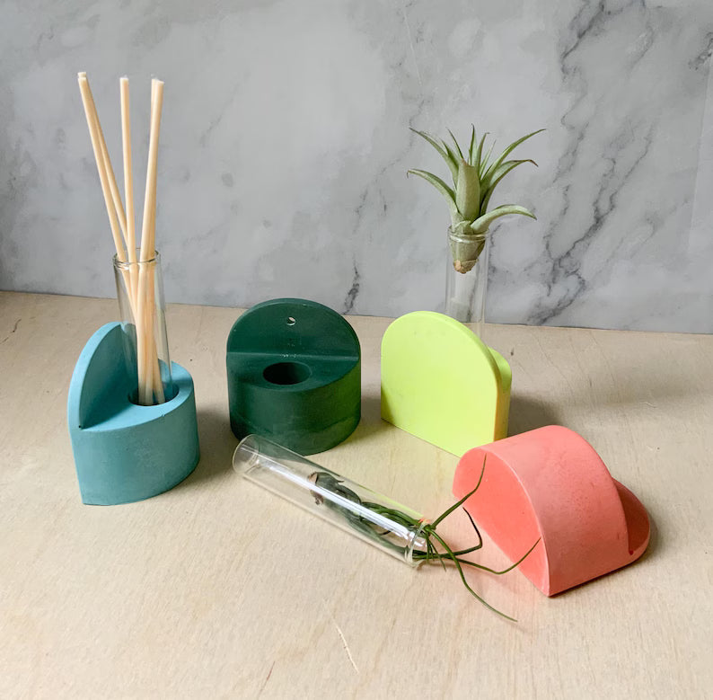 Hanging Bud Vase: Wall Propagation, Table Display, Candle Holder, Boho Arch Sconce