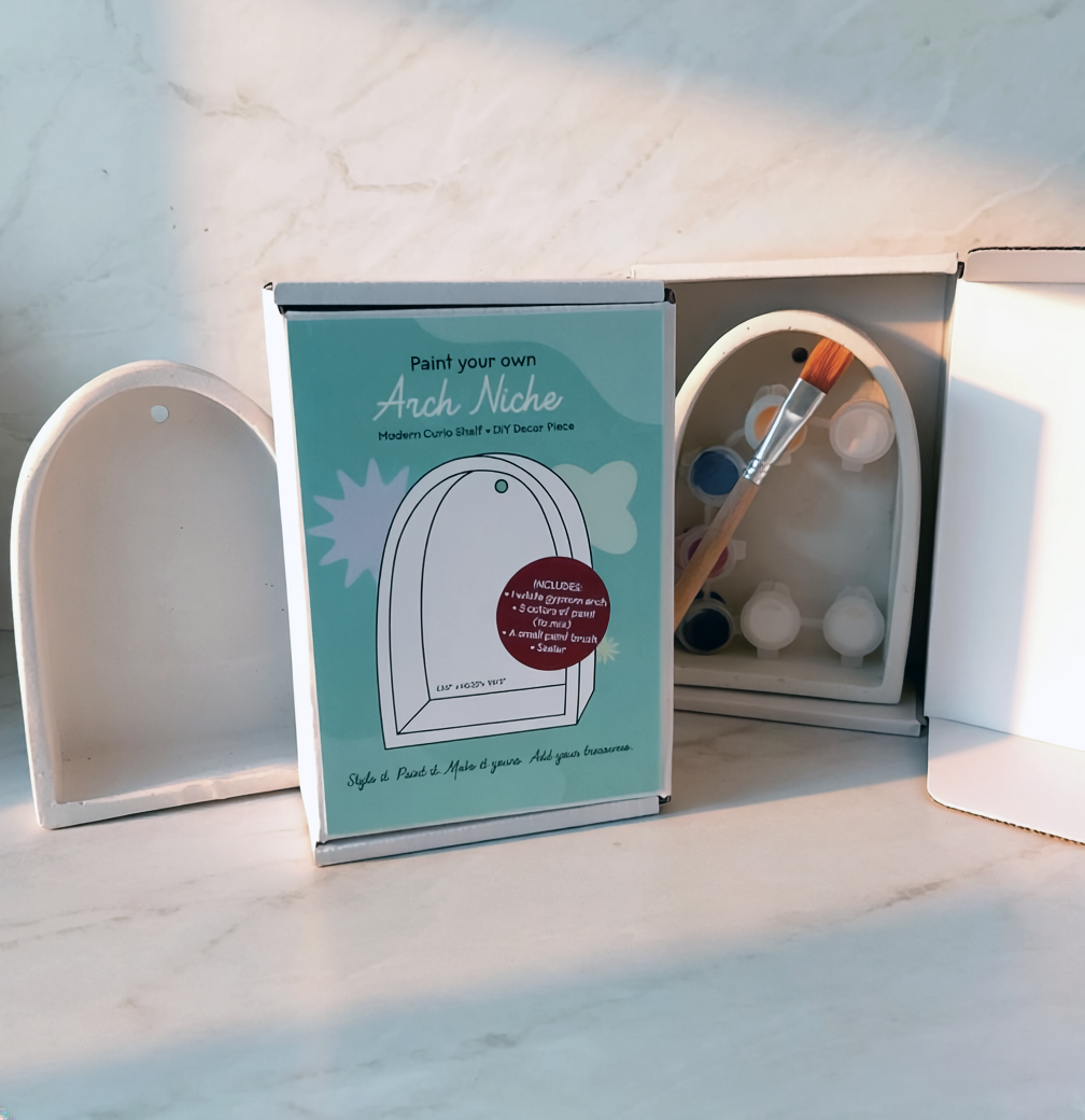 DIY Paintable Curio Shelf Kit | Unfinished Wall Altar Decor