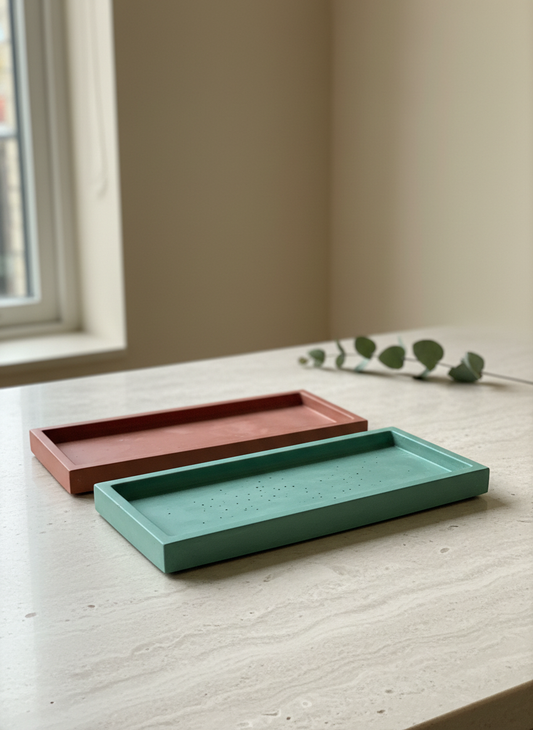 Stone Decorative Rectangular Tray