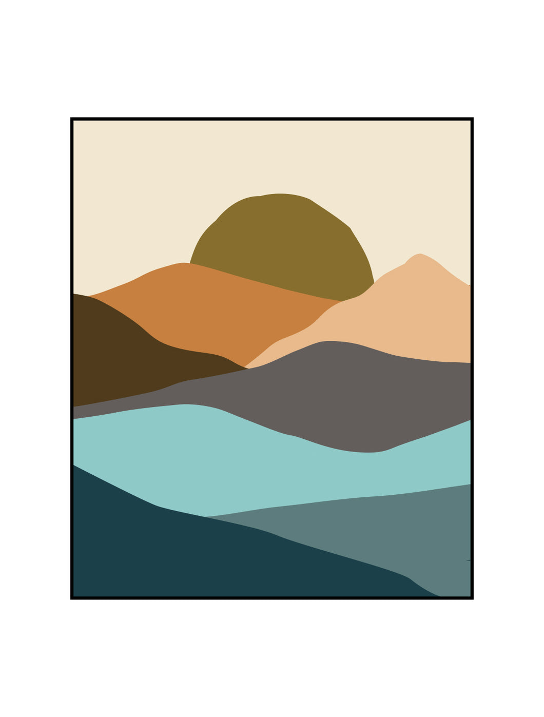 Made to Order- Custom Abstract Mountain Wall Tapestry Design