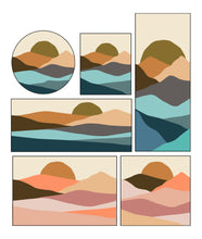 Load image into Gallery viewer, Made to Order- Custom Abstract Mountain Wall Tapestry Design
